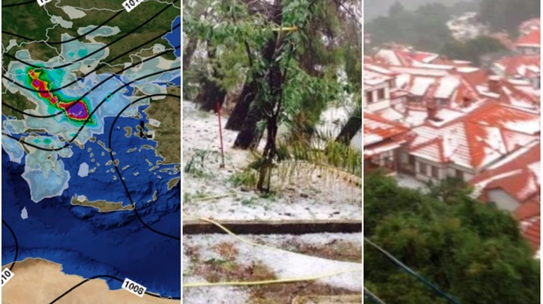 H "Μέδουσα" έφερε τον... χειμώνα στην καρδιά του καλοκαιριού