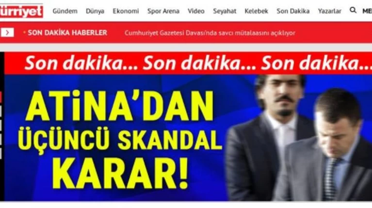 Τουρκικά ΜΜΕ: Σκάνδαλο η απόφαση για τους «8»