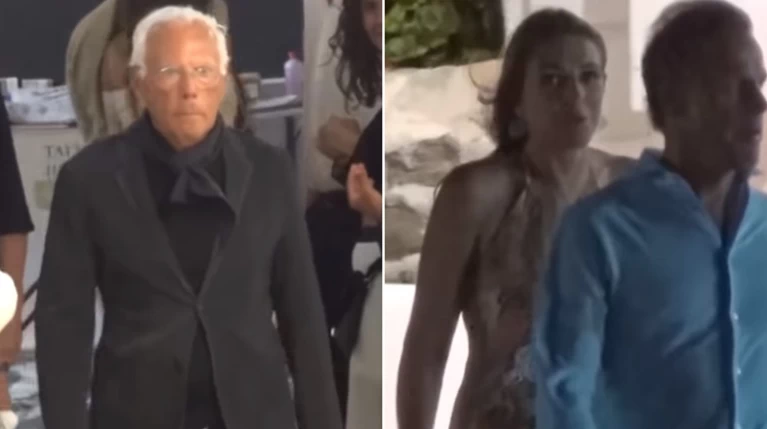 Απόβαση διασήμων: Τζόρτζιο Αρμάνι & Λιζ Χάρλει στα σοκάκια της Μυκόνου