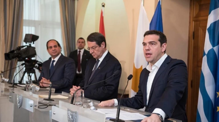 Τριμερής Σύνοδος Κορυφής Ελλάδας - Κύπρου - Αιγύπτου στην Ελούντα