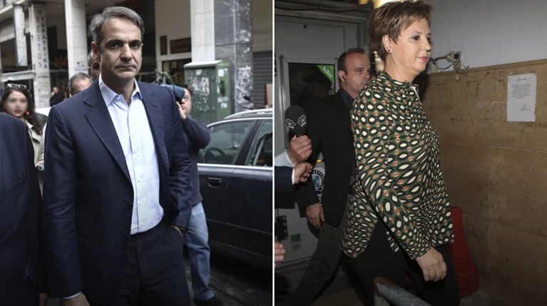 Στο ΑΤ Ομονοίας Γεροβασίλη και Μητσοτάκης μετά την επίθεση