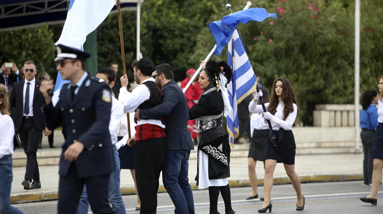 Μικρής έκτασης επεισόδιο στη μαθητική παρέλαση της Αθήνας