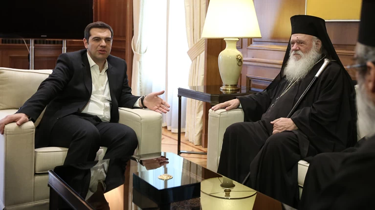 Συνάντηση Τσίπρα με Ιερώνυμο στο Μέγαρο Μαξίμου