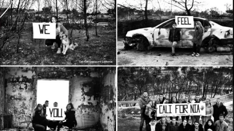 Το μήνυμα των νέων από το Μάτι: Σε νιώθω Καλιφόρνια