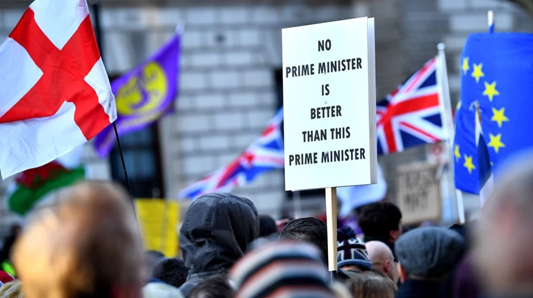 Διαδηλώσεις υπέρ και κατά του Brexit στο Λονδίνο