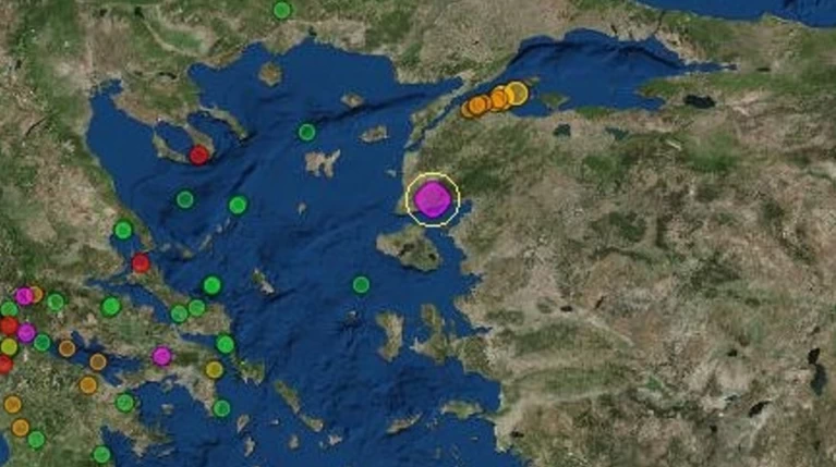 Ισχυρός σεισμός στην Τουρκία - Ιδιαίτερα αισθητός στη Μυτιλήνη