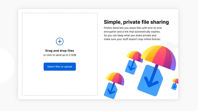 Firefox: Xτυπάει wetransfer και chrome, με υπηρεσία μεταφοράς αρχείων