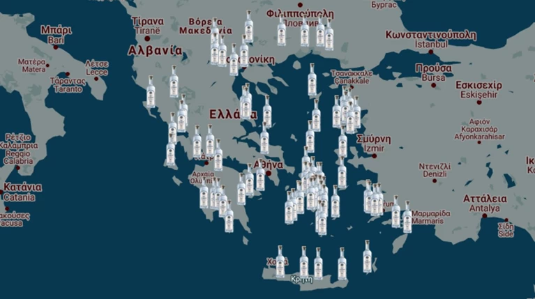 Αυτός είναι ο ηλεκτρονικός χάρτης των ελληνικών ουζομεζέδων