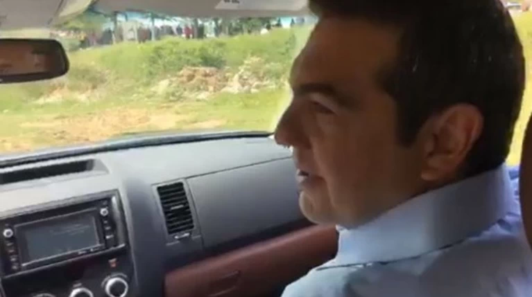 Ο Μπορίσοφ πήγε βόλτα τον Τσίπρα οδηγώντας ένα μαύρο τζιπ