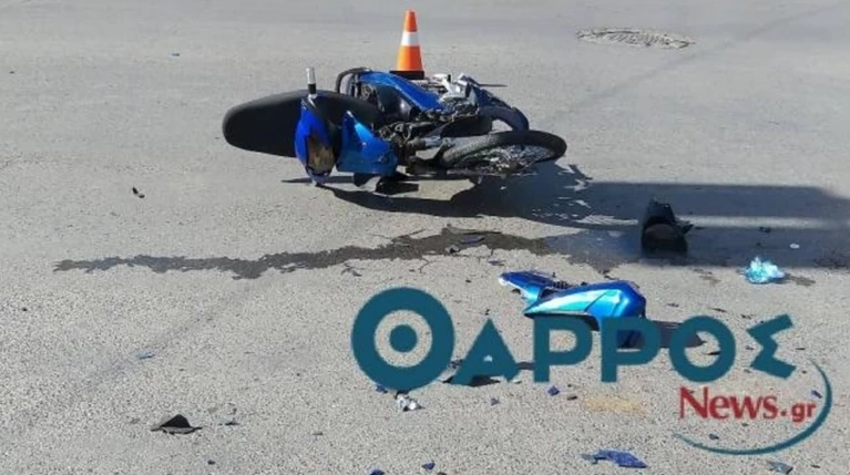 Σοβαρός τραυματισμός διανομέα σε τροχαίο στην Καλαμάτα