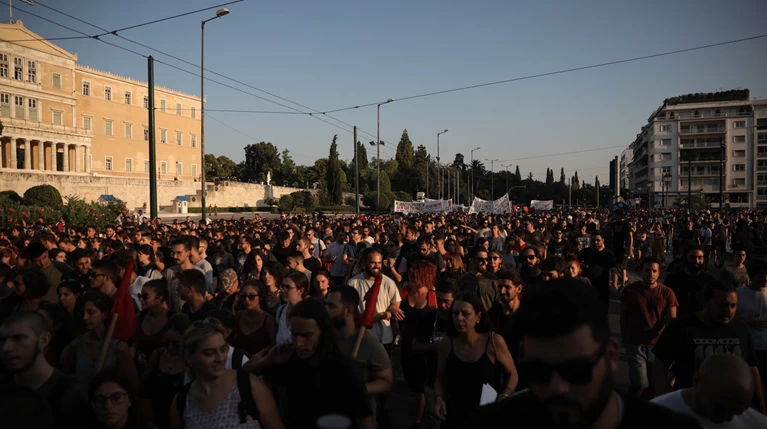 Πορείες φοιτητών κατά της κατάργησης του ασύλου