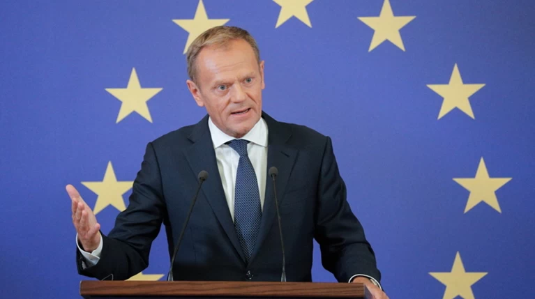 Τουσκ: "Καμία ρεαλιστική εναλλακτική στο backstop από τον Τζόνσον"