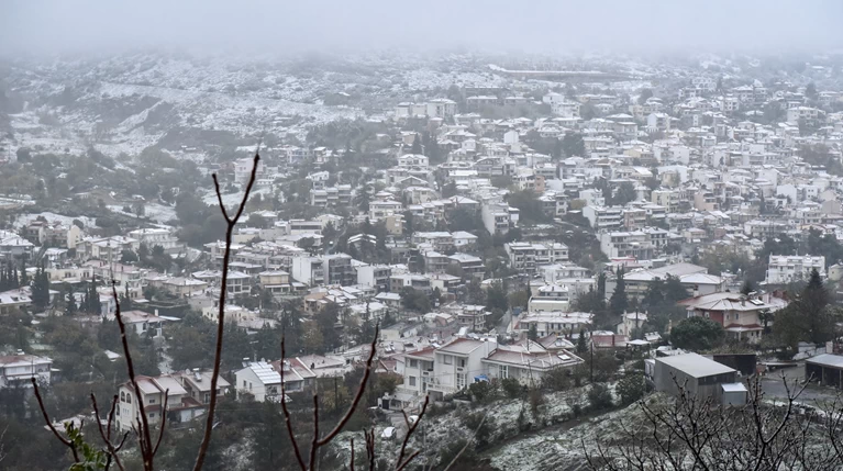 Meteo:Η χιονοκάλυψη στην Ελλάδα πριν τη Ζηνοβία