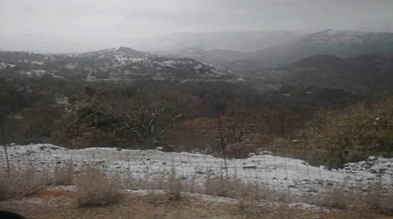 Χιόνια σε Λέσβο, Χίο και Σάμο - Video
