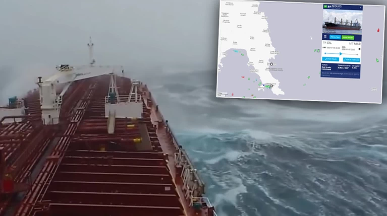 Ακυβέρνητο πλοίο με 22 άτομα πλήρωμα στο Μυρτώο πέλαγος- Ανεμοι 10 μποφόρ