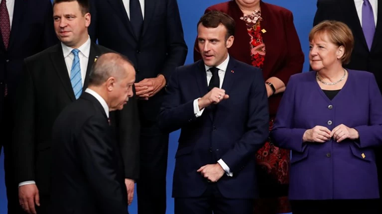 Μακρόν Μέρκελ Ερντογάν
