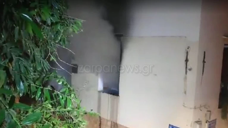 Φωτιά σε σπίτι στα Χανιά